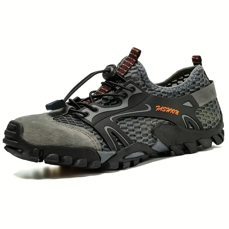 🔥On This Week Sale 70% OFF🔥Men's Breathable Mesh Sneakers- Waterproof, Non-Slip Casual Shoes with Adjustable Drawstring for Outdoor, Beach & Sports