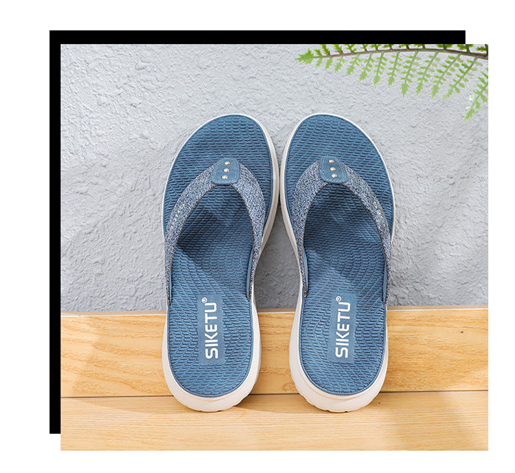 Women Flip Flop Slides Comfortable T- Strap Slippers