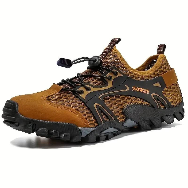 🔥On This Week Sale 70% OFF🔥Men's Breathable Mesh Sneakers- Waterproof, Non-Slip Casual Shoes with Adjustable Drawstring for Outdoor, Beach & Sports