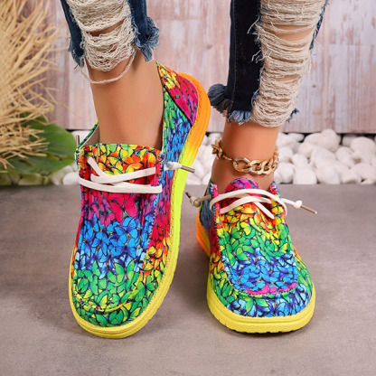 🔥LAST DAY 70% OFF - Women's Casual Comfy Lightweight Abstract Color Canvas Shoes