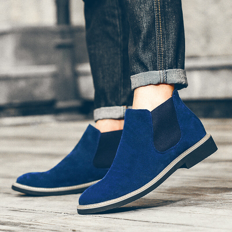 Men's Suede Plush Ankle Boots