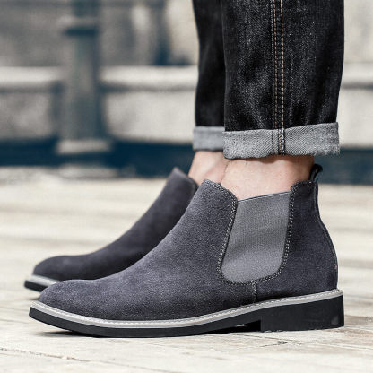 Men's Suede Plush Ankle Boots