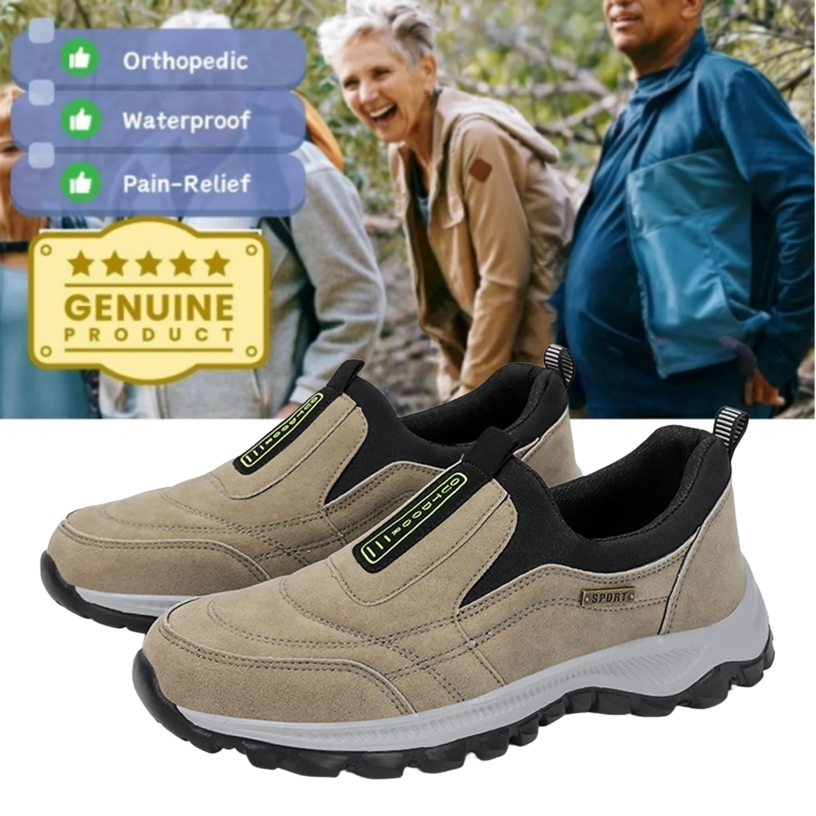 🔥Last Day 70% Off 🔥Women's Comfortable Orthopedic Shoes Waterproof Hiking Shoes[Effect: Relieves Foot Pain]