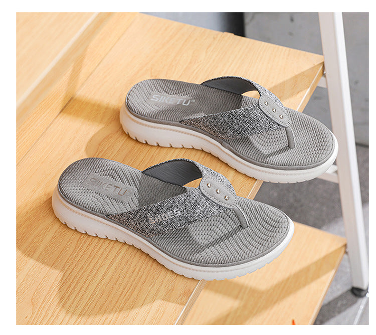 Women Flip Flop Slides Comfortable T- Strap Slippers