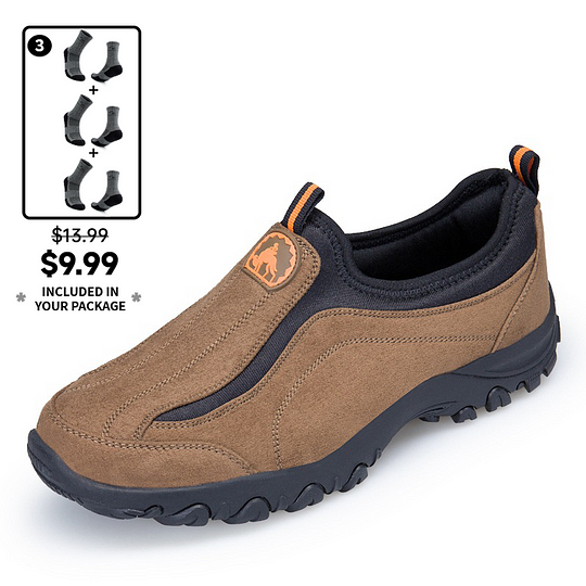(⏰Limited Time Sale 50% OFF) Men's Orthopedic Slip-On Shoes, Lightweight Comfortable Wide Toe Walking Shoes