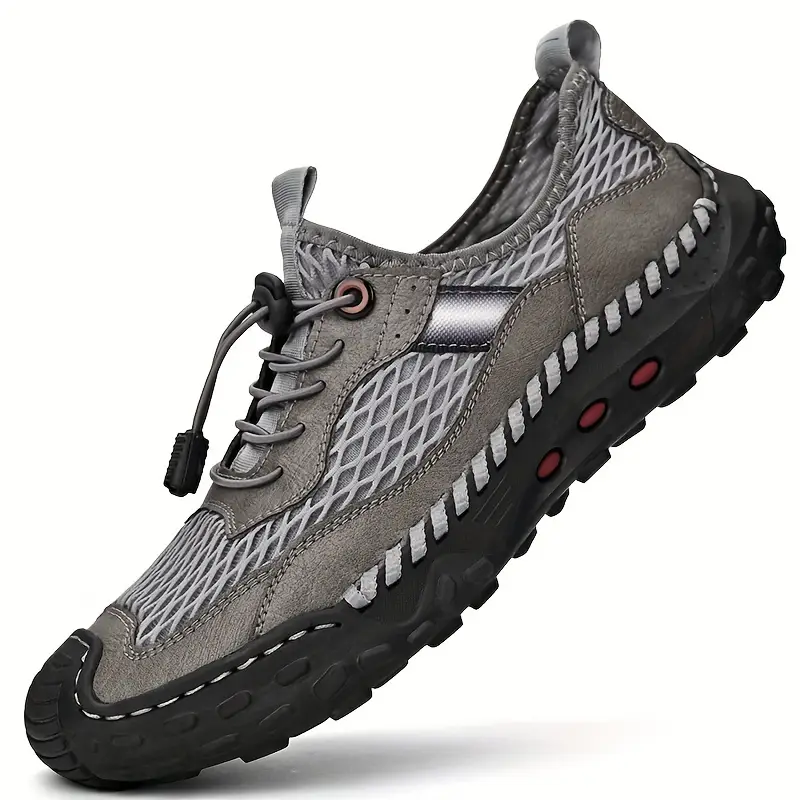 🔥On This Week Sale 70% OFF🔥Men's Breathable Mesh Sneakers- Waterproof, Non-Slip Casual Shoes with Adjustable Drawstring for Outdoor, Beach & Sports