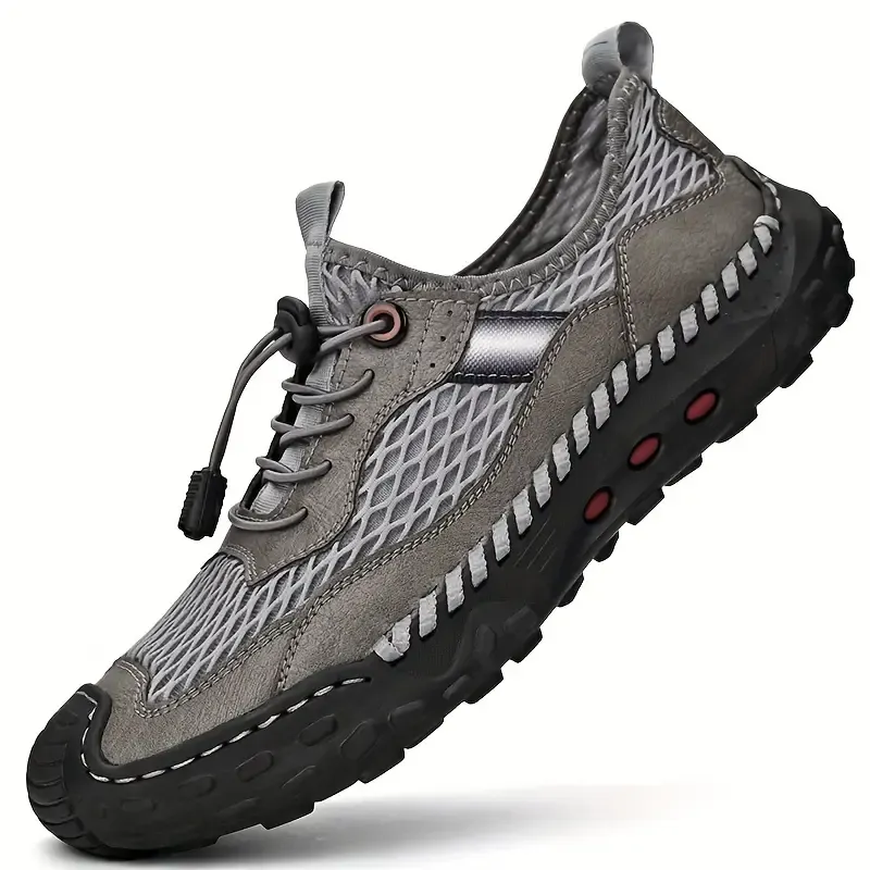 🔥On This Week Sale 70% OFF🔥Men's Breathable Mesh Sneakers- Waterproof, Non-Slip Casual Shoes with Adjustable Drawstring for Outdoor, Beach & Sports