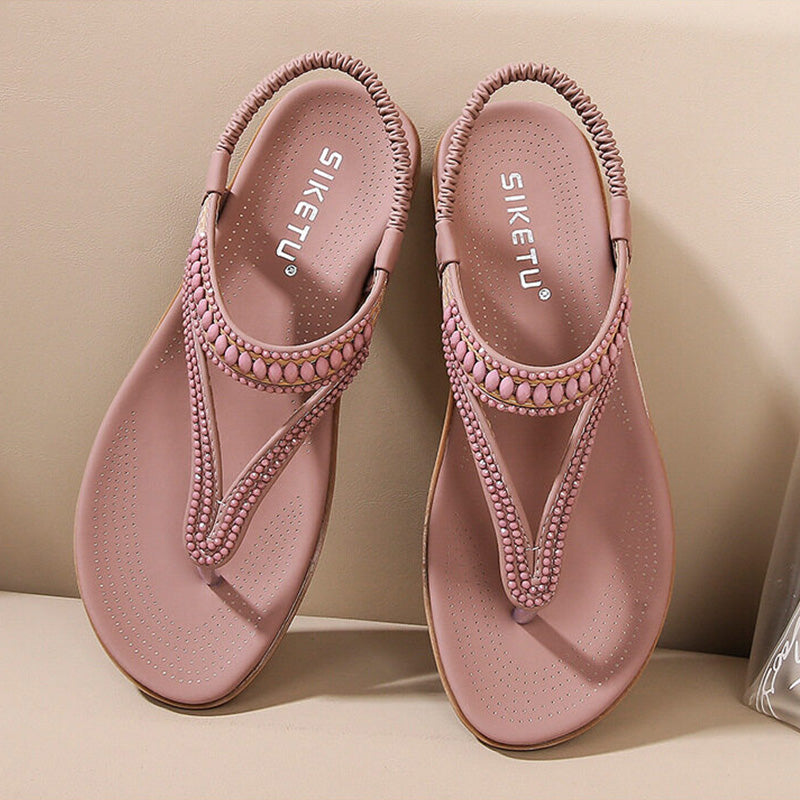 Women's Comfy Arch Support Flat Sandals - SIKETU