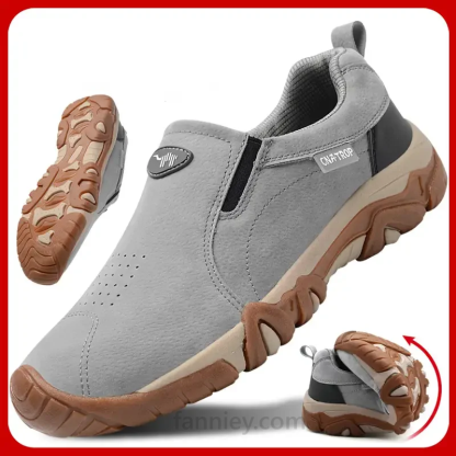 🔥Last Day Promotion 69% OFF 🎁Men's Outdoor Comfy Walking Slip-On Shoes Shoes, Comfortable Hiking Leather Sneakers