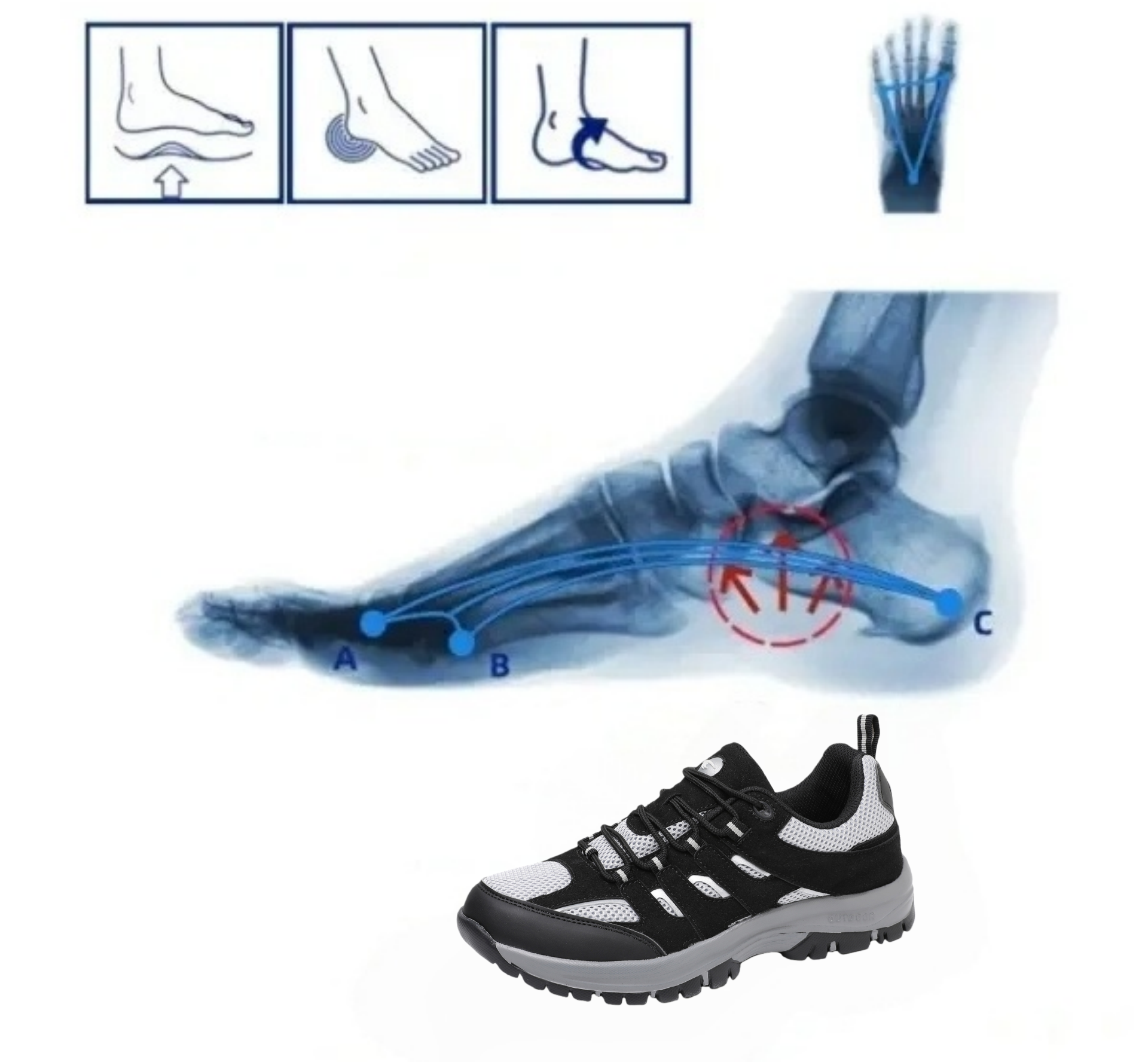 【🎁Half price today - don't miss out】Orthopedic shoes designed according to ergonomics - effectively protect foot health✅