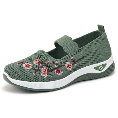 🔥Last Day Promotion 70% OFF🔥- Women's comfortable breathable floral knitted sneakers