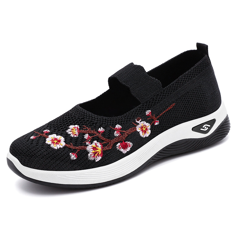 🔥Last Day Promotion 70% OFF🔥- Women's comfortable breathable floral knitted sneakers