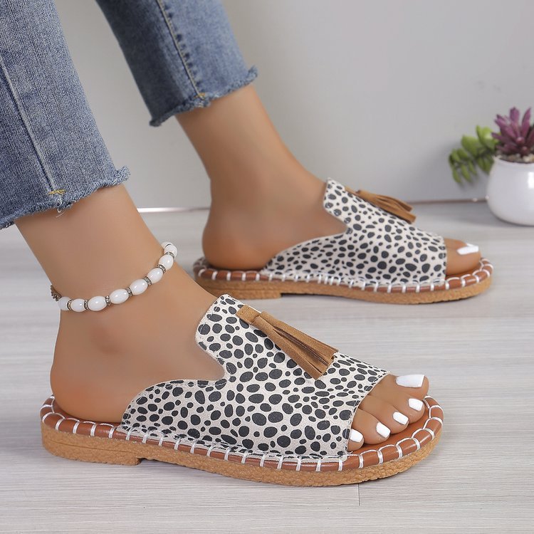 🔥Last Day Promotion 50% OFF - Women's Comfortable Tassel Flat Sandals