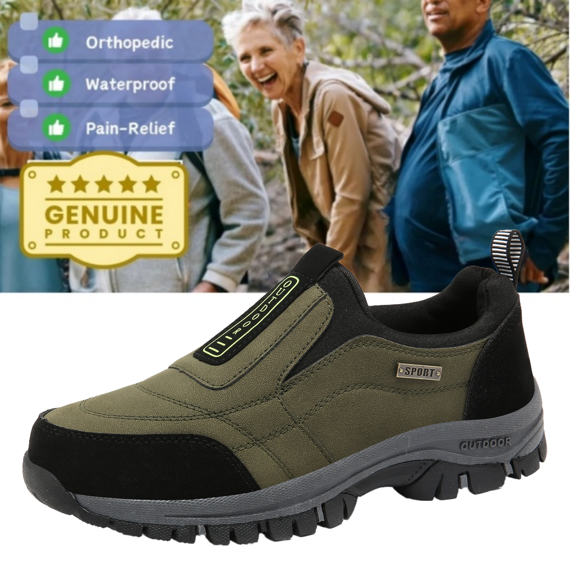 🔥Last Day 70% Off 🔥Women's Comfortable Orthopedic Shoes Waterproof Hiking Shoes[Effect: Relieves Foot Pain]