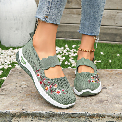 🔥Last Day Promotion 70% OFF🔥- Women's comfortable breathable floral knitted sneakers