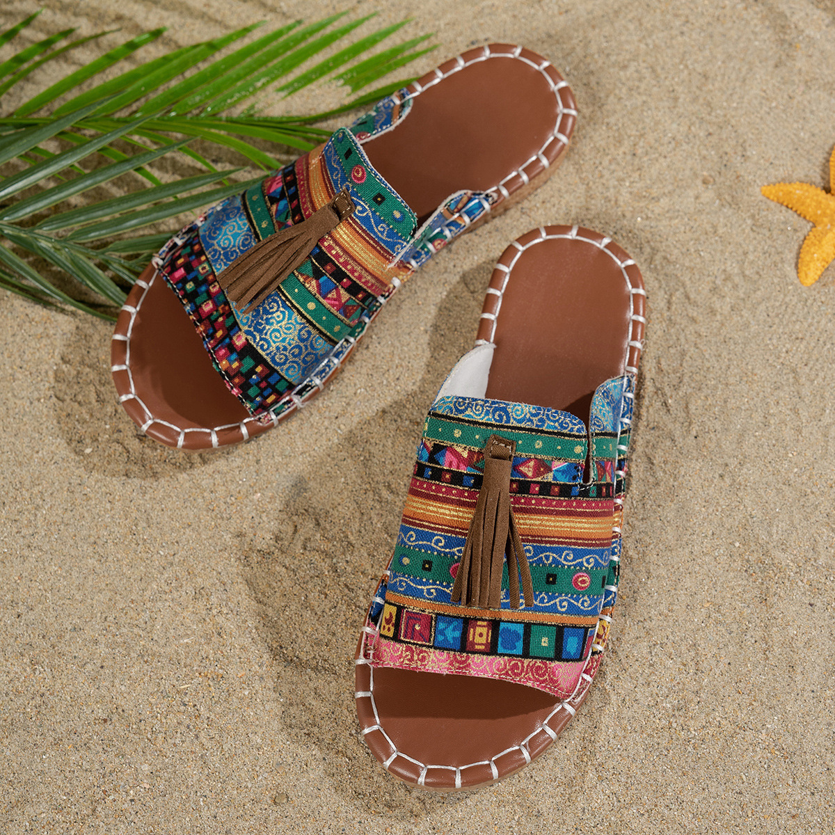 🔥Last Day Promotion 50% OFF - Women's Comfortable Tassel Flat Sandals