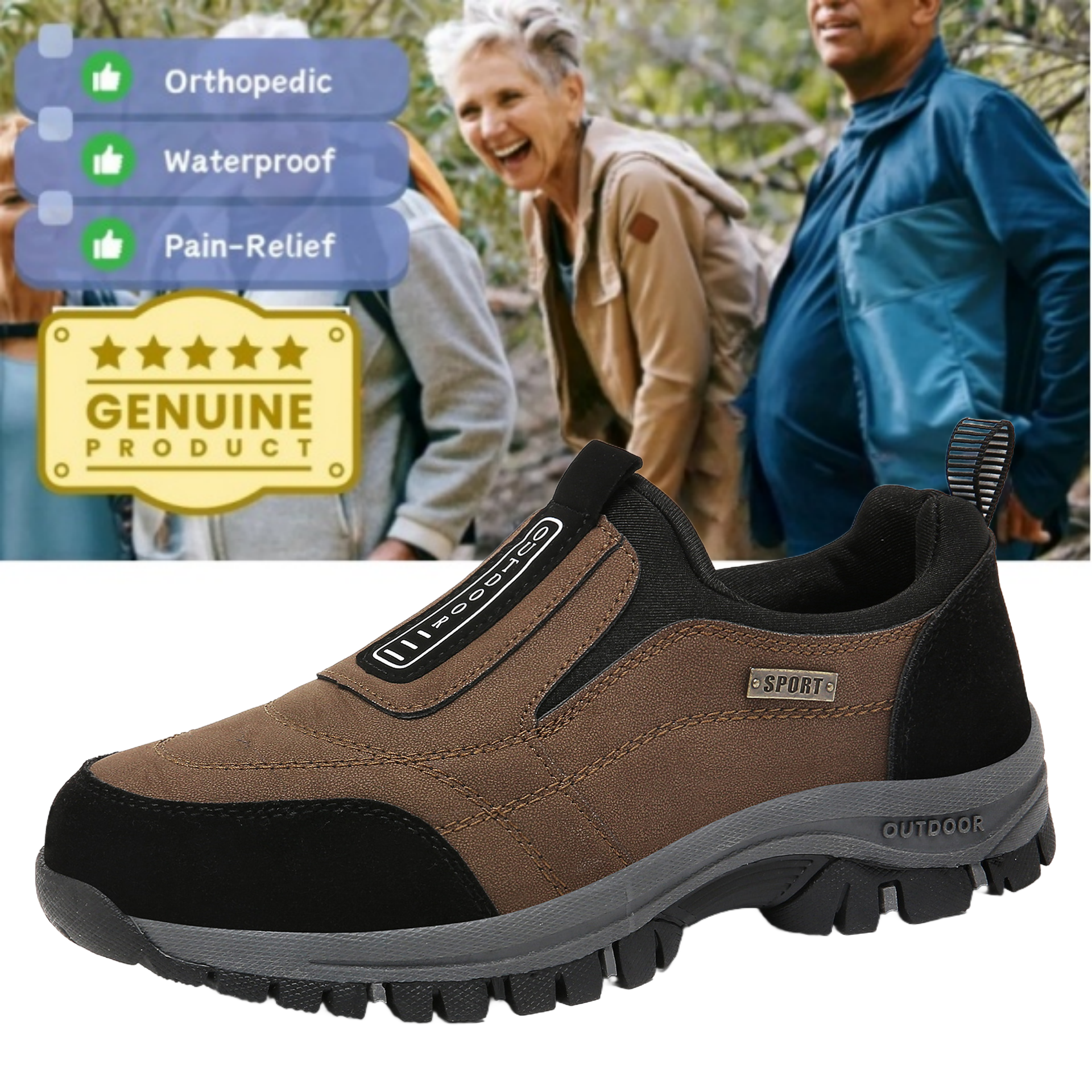 🔥Last Day 70% Off 🔥Women's Comfortable Orthopedic Shoes Waterproof Hiking Shoes[Effect: Relieves Foot Pain]