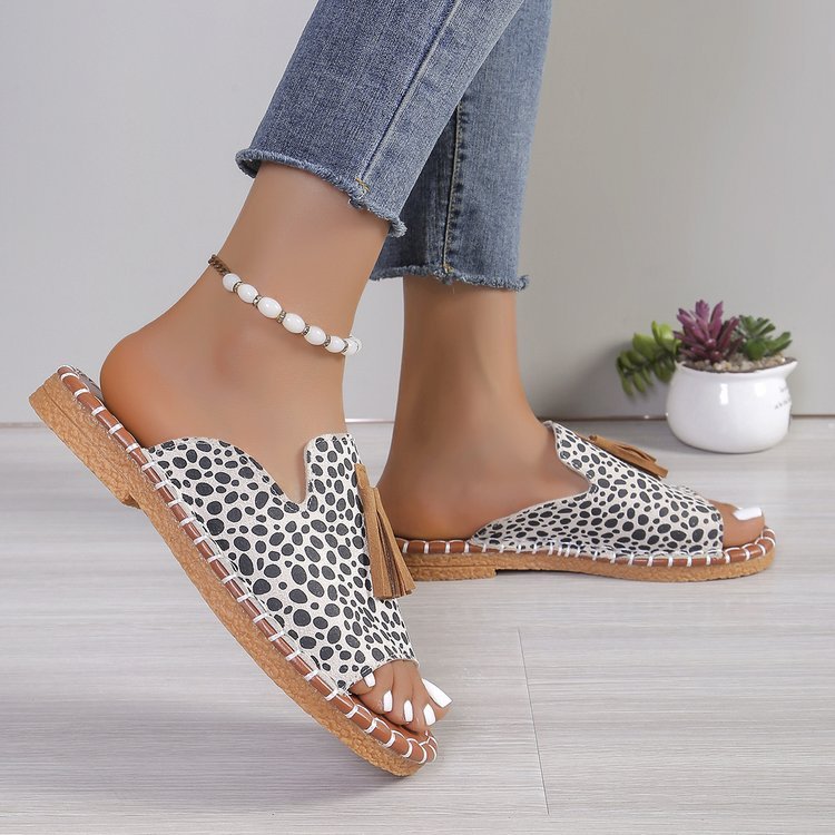 🔥Last Day Promotion 50% OFF - Women's Comfortable Tassel Flat Sandals