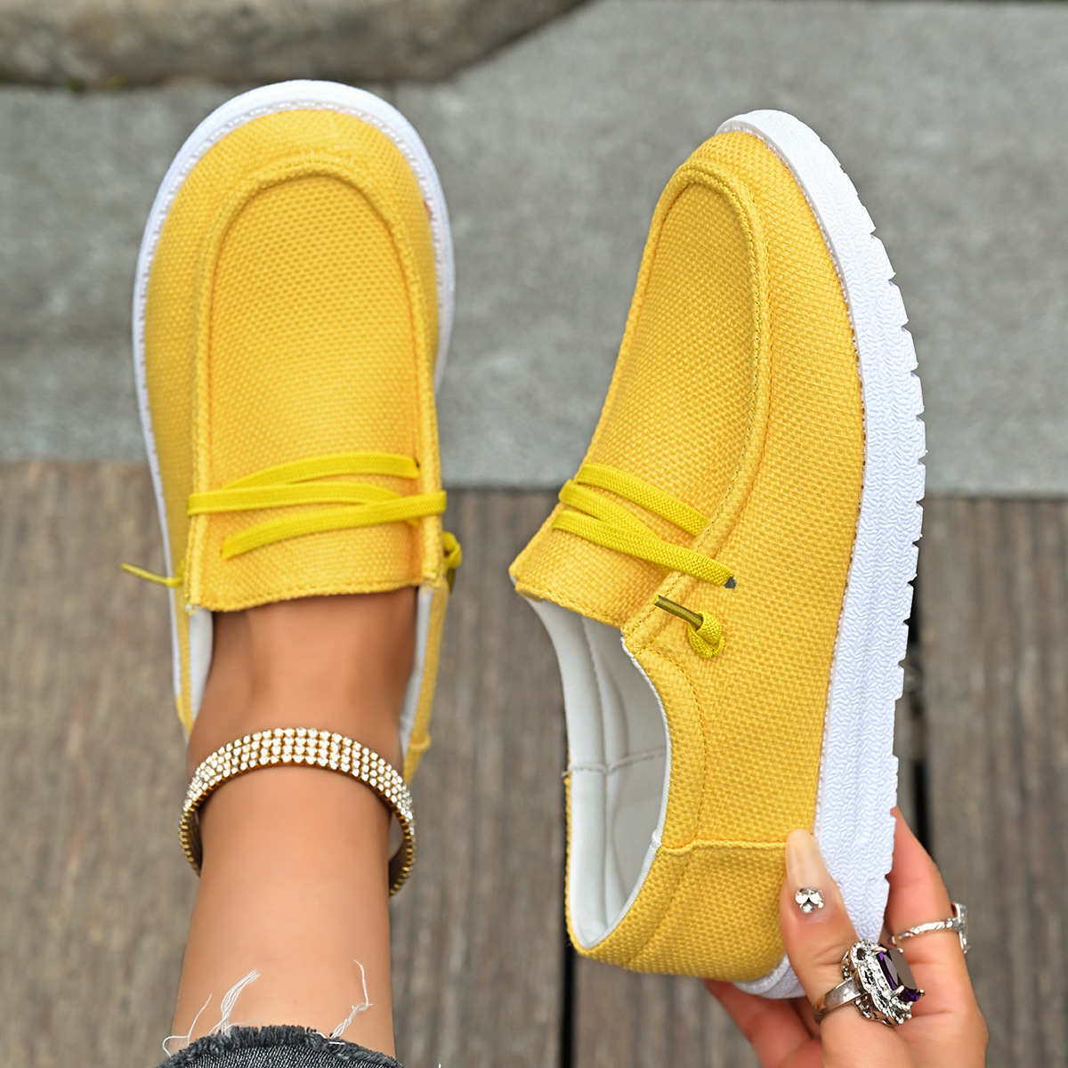 🔥LAST DAY 70% OFF - Women's Casual Breathable Canvas Sneakers
