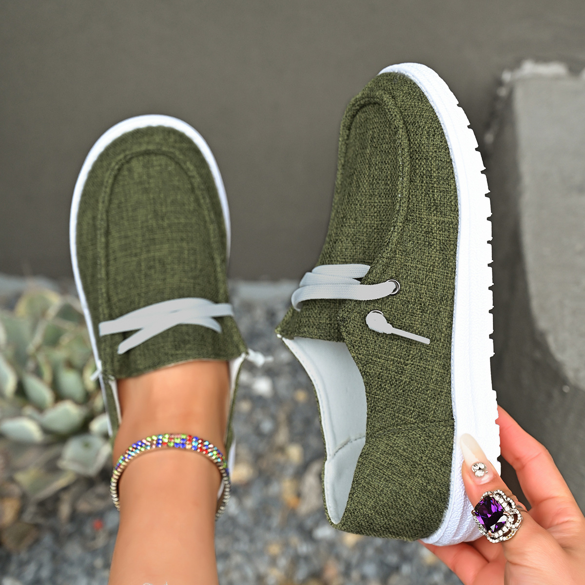 🔥LAST DAY 70% OFF - Women's Casual Breathable Canvas Sneakers