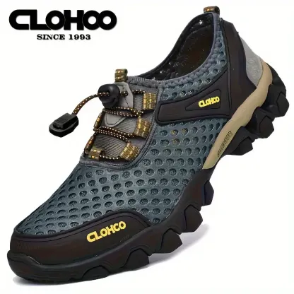 🔥On This Week Sale 70% OFF🔥Men's Breathable Mesh Sneakers- Waterproof, Non-Slip Casual Shoes with Adjustable Drawstring for Outdoor, Beach & Sports