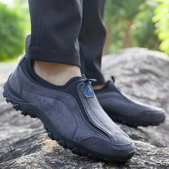 (⏰Limited Time Sale 50% OFF) Men's Orthopedic Slip-On Shoes, Lightweight Comfortable Wide Toe Walking Shoes