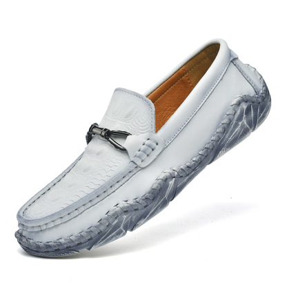 MEN'S HANDCRAFTED CROCODILE PATTERN COMFORTABLE CASUAL SHOES