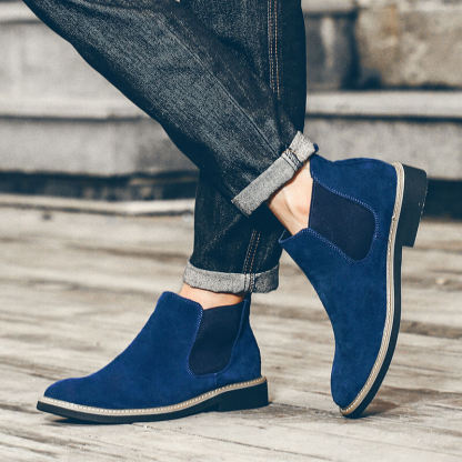 Men's Suede Plush Ankle Boots