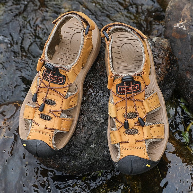 🔥LAST 99 PAIRS 🔥| Summer sports hiking | Outdoor walking water shoes | Fisherman beach men's leather sandals