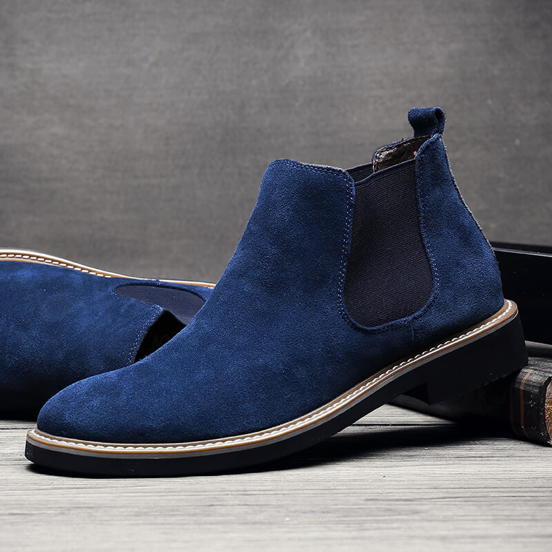 Men's Suede Plush Ankle Boots