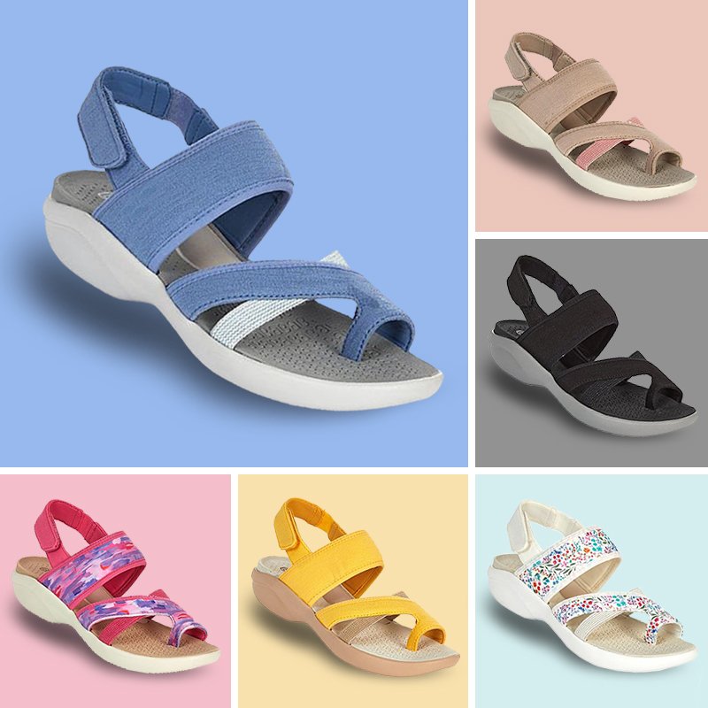 Women's Arch Support Thong Platform Sandals