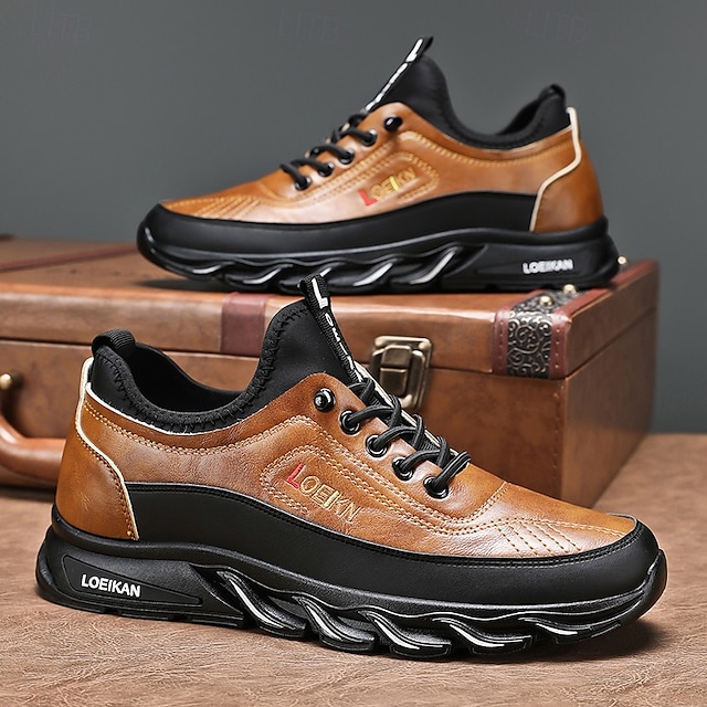 🔥On This Week Sale 70% OFF🔥Men's Casual Sneakers with Lace-Up Design – Comfortable Non-Slip Walking Shoes for Daily Outdoor Activities