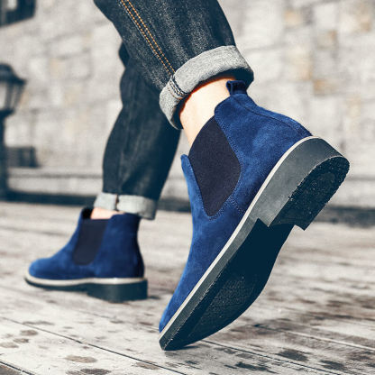 Men's Suede Plush Ankle Boots