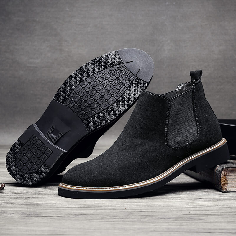 Men's Suede Plush Ankle Boots