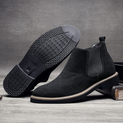 Men's Suede Plush Ankle Boots