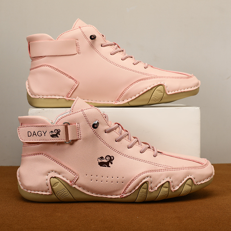 🔥HOT SALE🎁--60% OFF 🎉Waterproof Boots Comfortable For Winter，Unisex Italian Handmade Suede Velcro High Boots