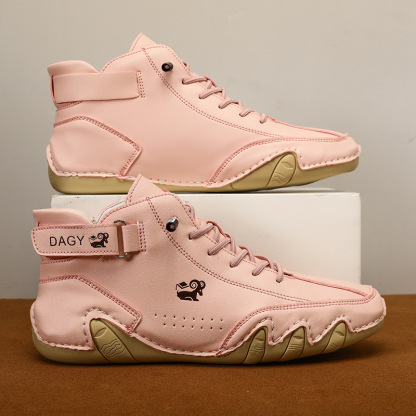 🔥HOT SALE🎁--60% OFF 🎉Waterproof Boots Comfortable For Winter，Unisex Italian Handmade Suede Velcro High Boots