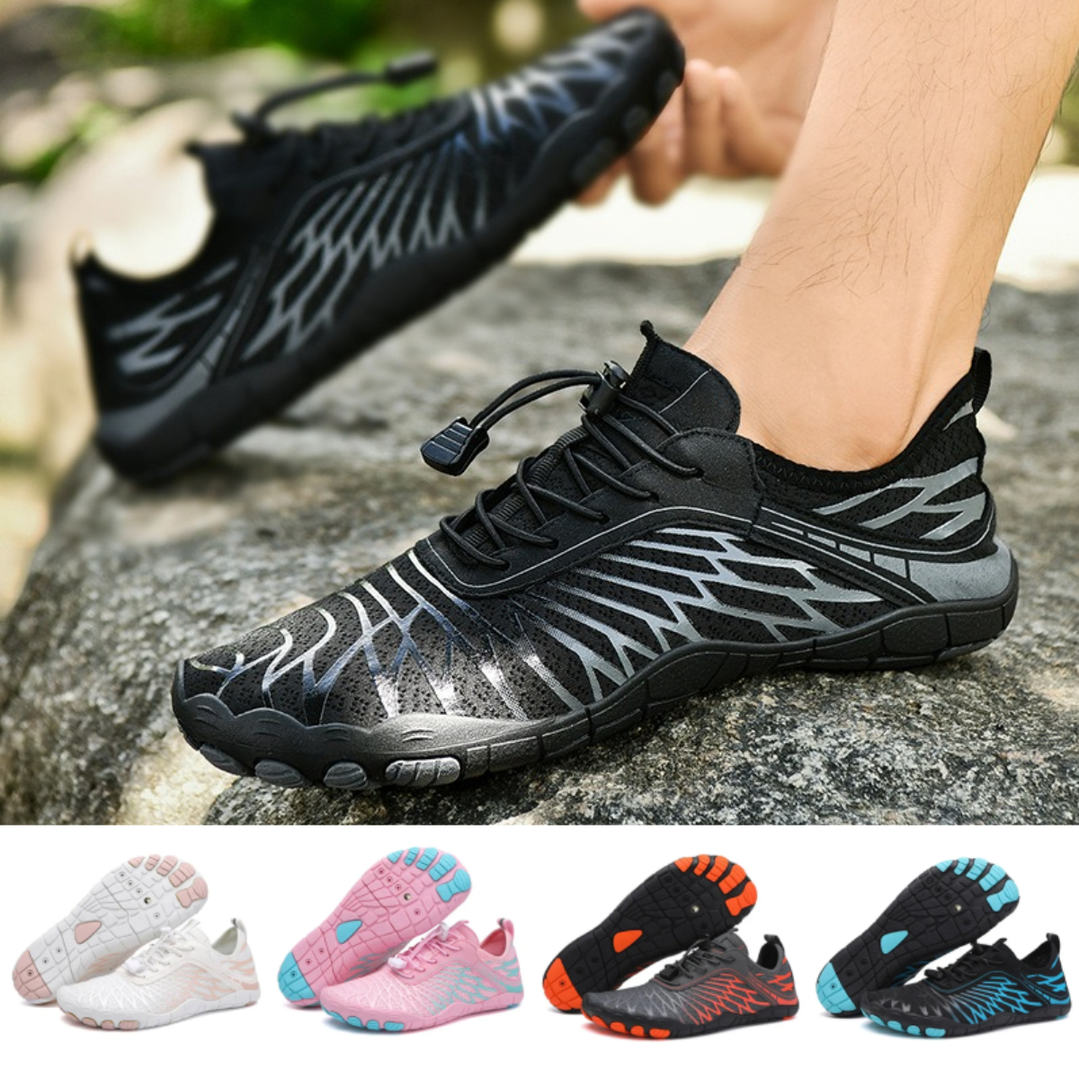 👟Copper-Infused Grounding Barefoot Shoes-Hiking（Skin Pro with Copper）