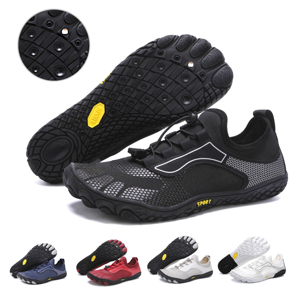 👟Copper-Infused Grounding Barefoot Shoes-Sports（Skin Pro with Copper）