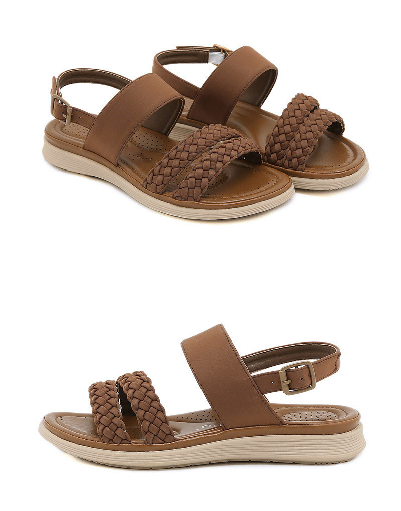 Retro Double Woven Breathable and Comfy & Casual Sandals