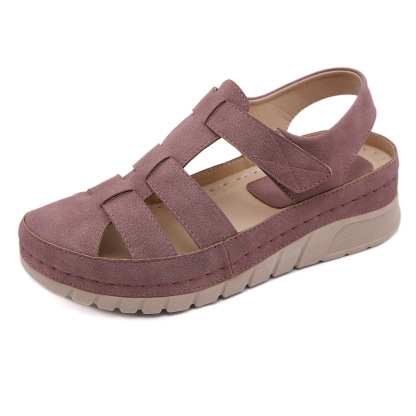 Casual Orthopedic Velcro Walking Wedge Toe Sandals