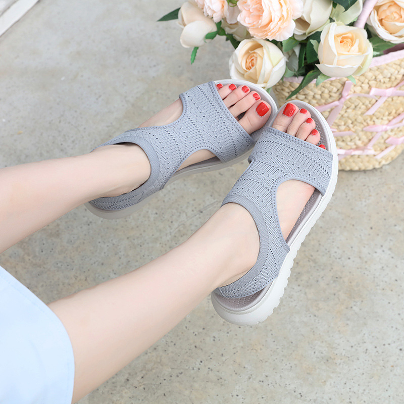 Orthopedic Sandals Cushion Walk Fly Knit Sporty Sandal EEE Fit