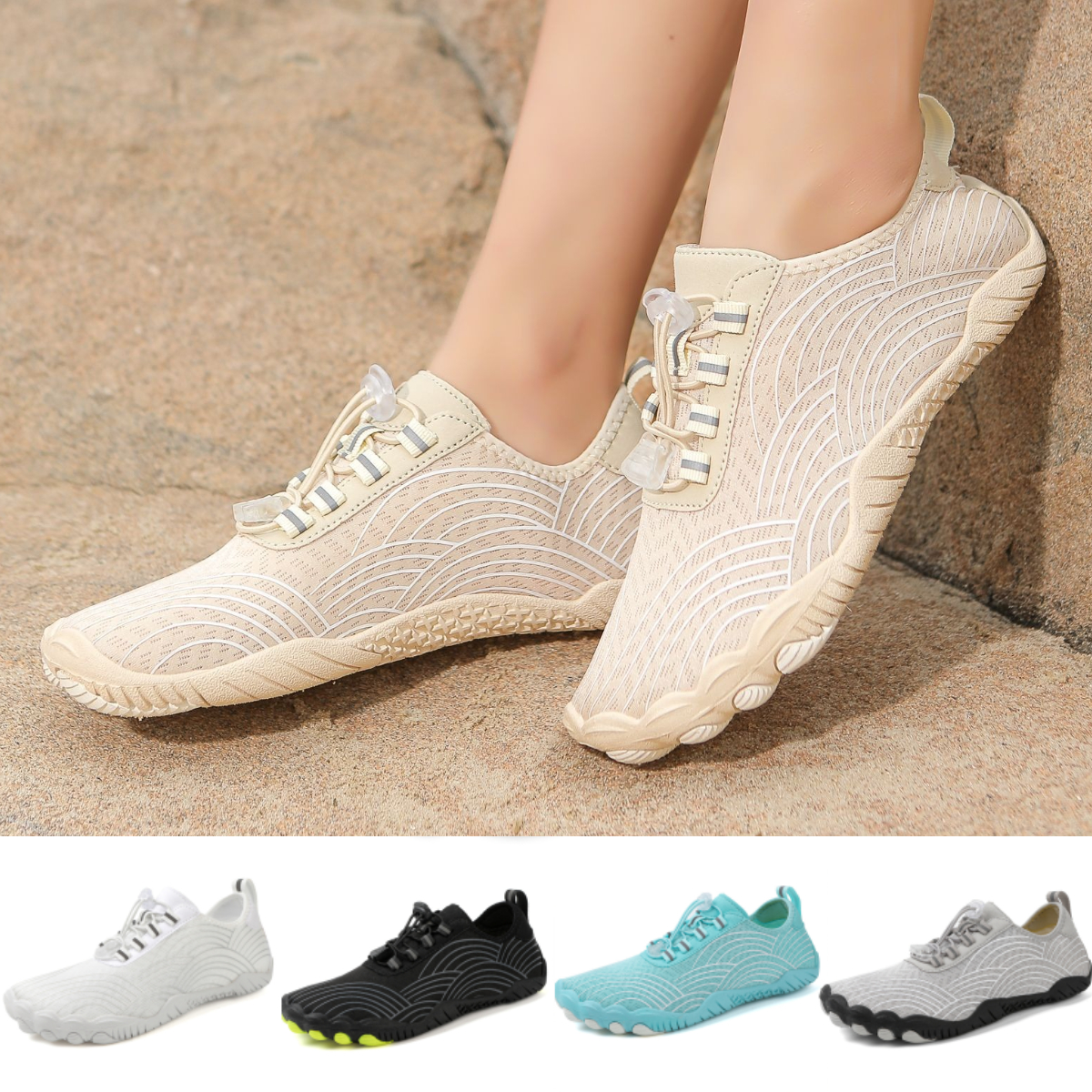 👟Copper-Infused Grounding Barefoot Shoes-Wavy（Skin Pro with Copper）