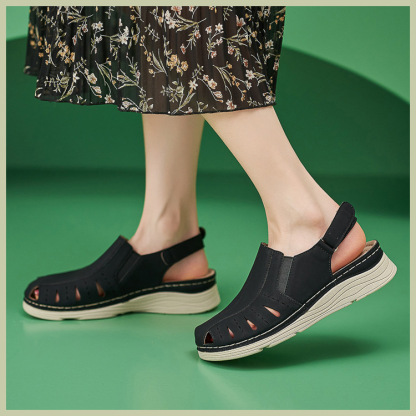 Casual Orthopedic Velcro Walking Wedge Toe Sandals