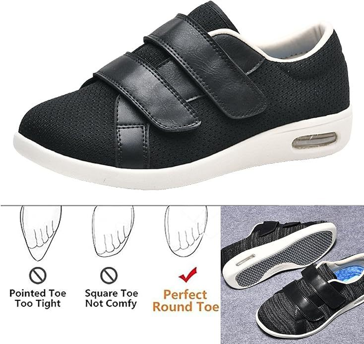 Walkstk™ Wide comfort adjustable straps lightweight non-slip orthopedic walking shoe