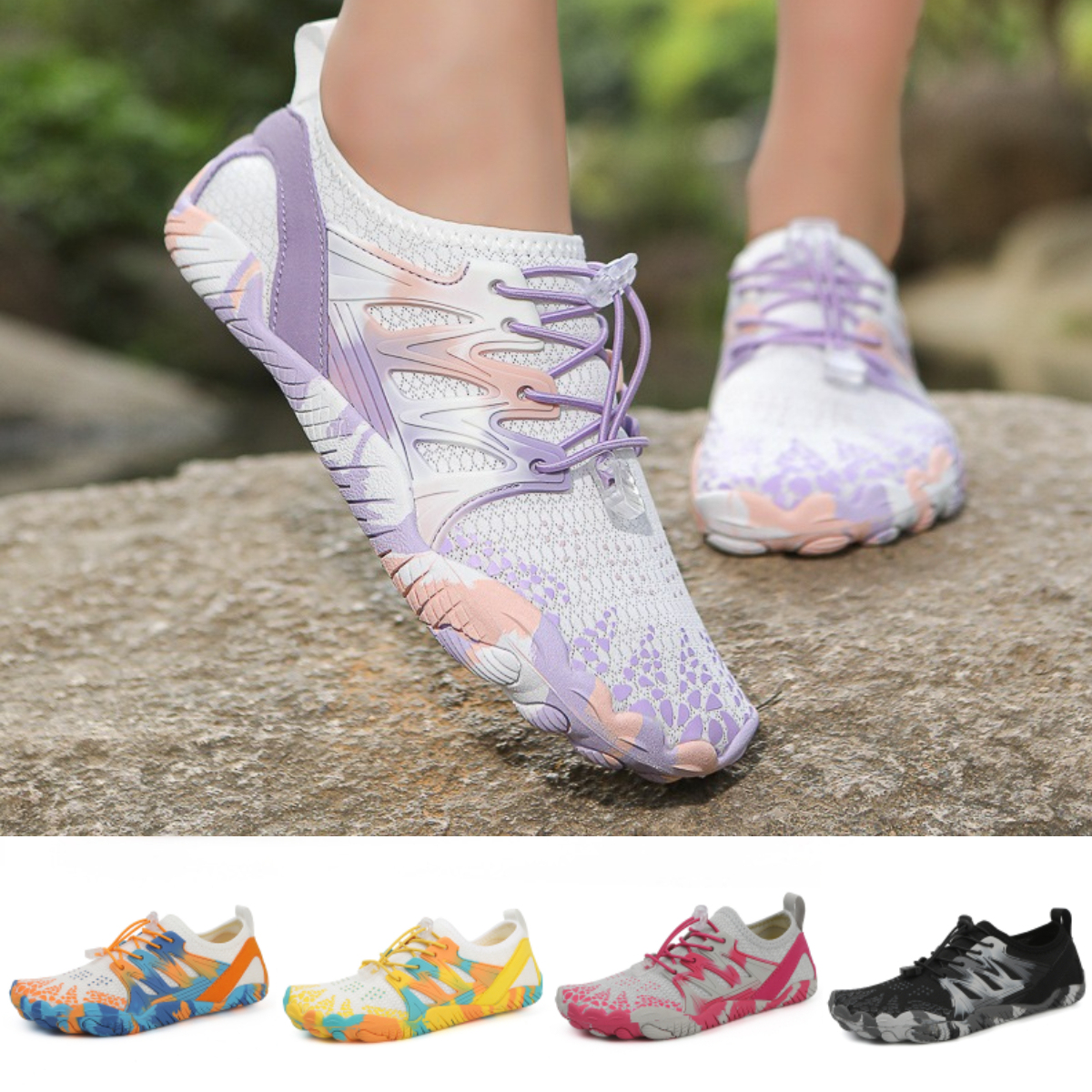 👟Copper-Infused Grounding Barefoot Shoes-Camouflage（Skin Pro with Copper）