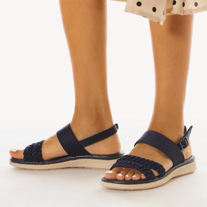 Retro Double Woven Breathable and Comfy & Casual Sandals
