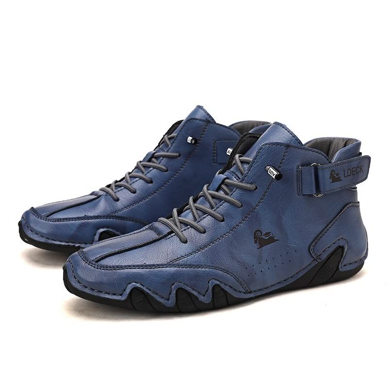 🔥HOT SALE🎁--60% OFF 🎉Waterproof Boots Comfortable For Winter，Unisex Italian Handmade Suede Velcro High Boots