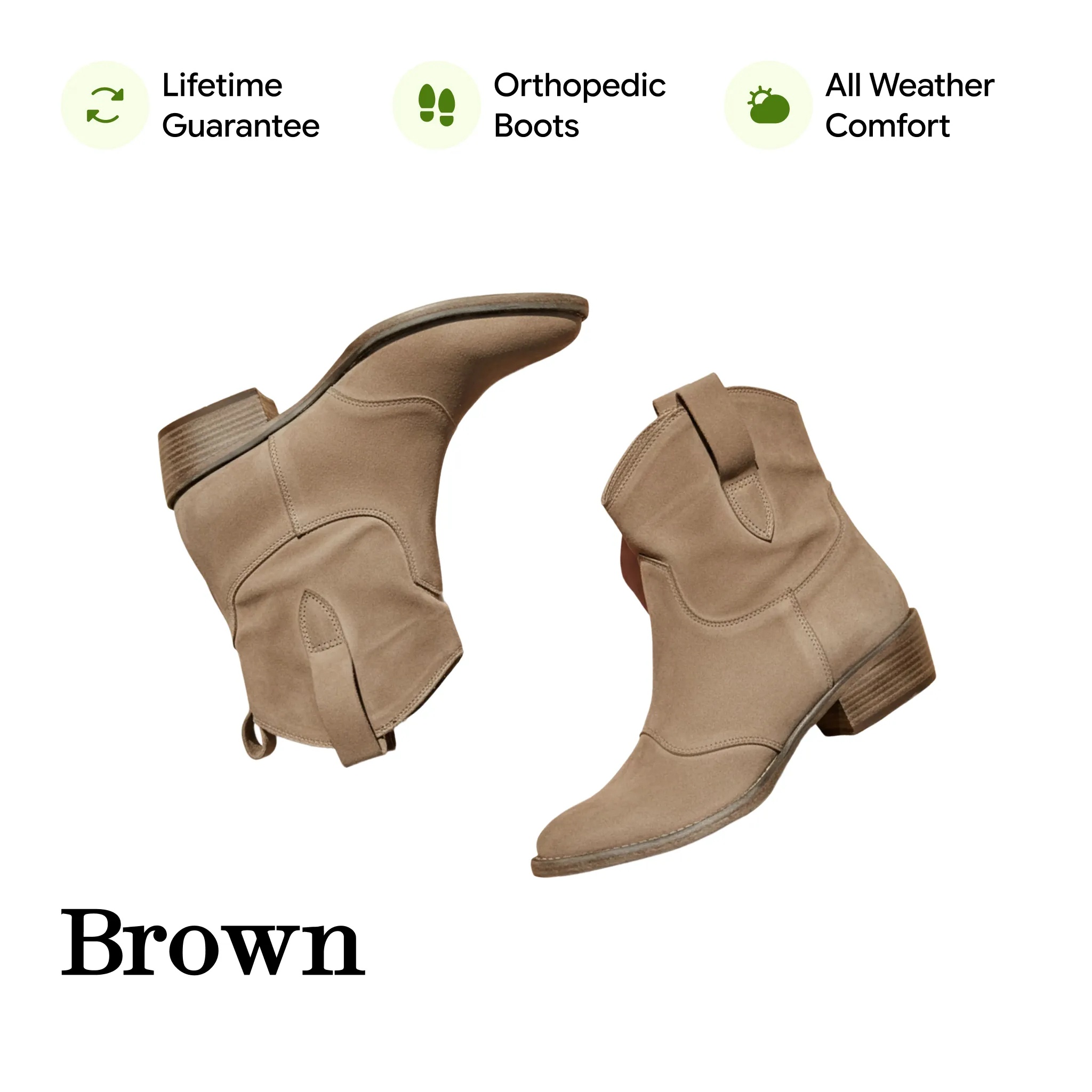 Walkstk Women's Orthopedic Cozy Colorful Arch Support Ankle Charlotte Boots