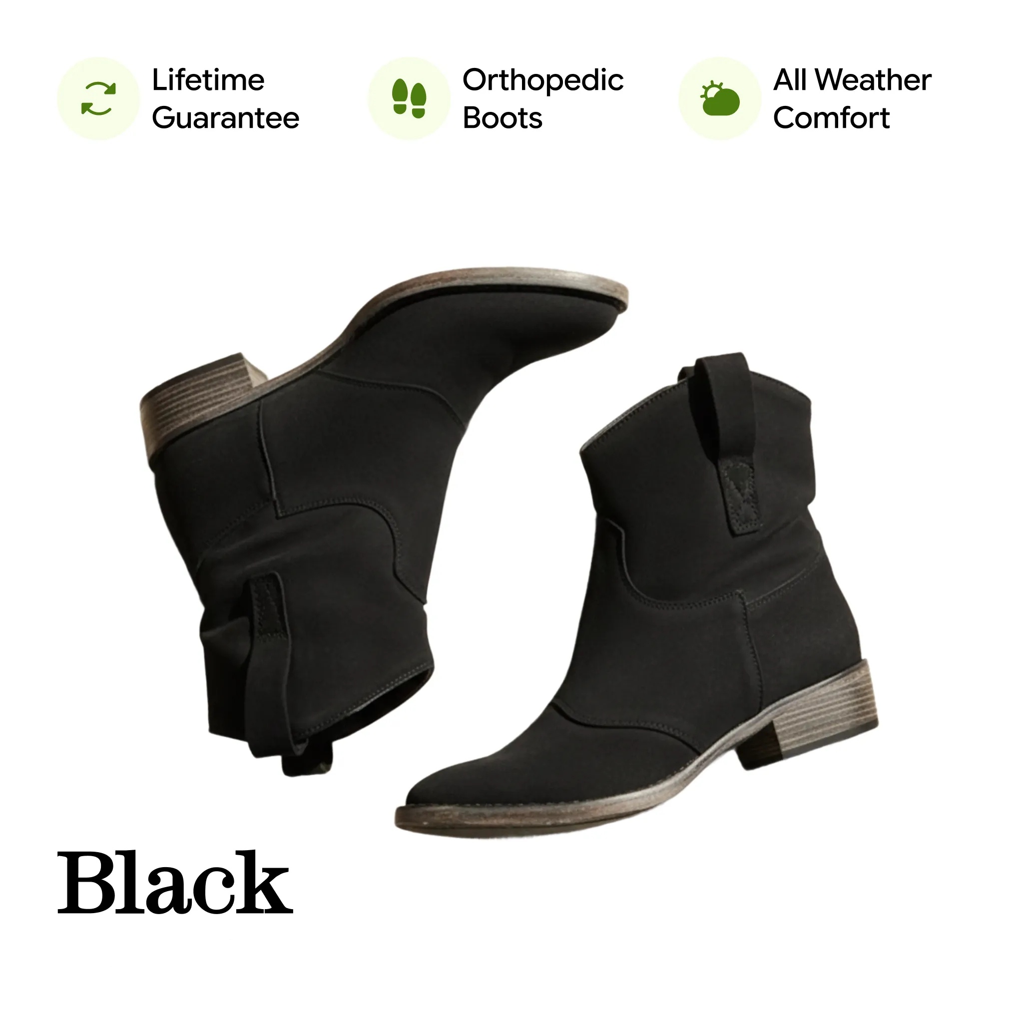 Walkstk Women's Orthopedic Cozy Colorful Arch Support Ankle Charlotte Boots